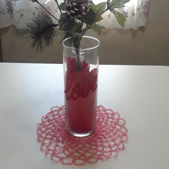 Detailed Handmade Coral Crochet Doily 10" - Picture 2 of 6